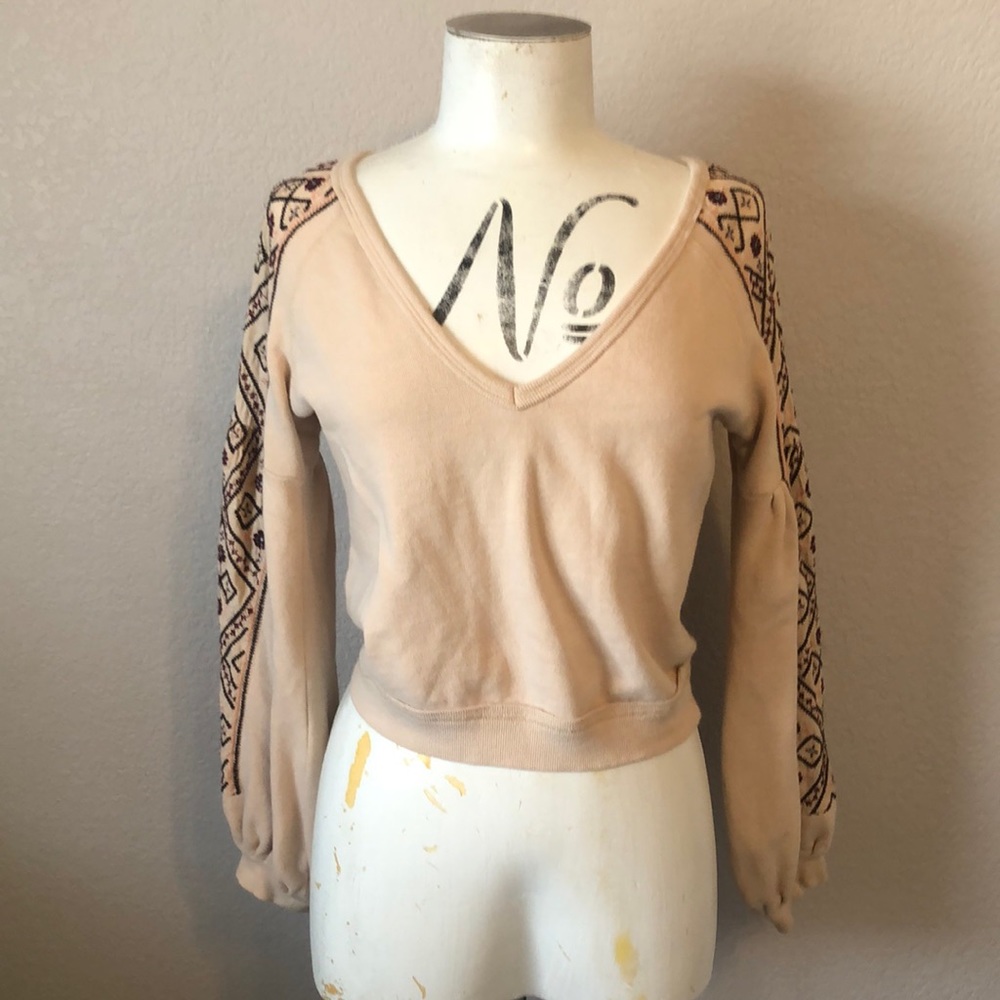 Free People embroidered shirt